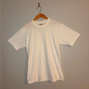 Hanes Men's White Short Sleeve Tee